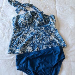 1X Woman's Tankini Blue